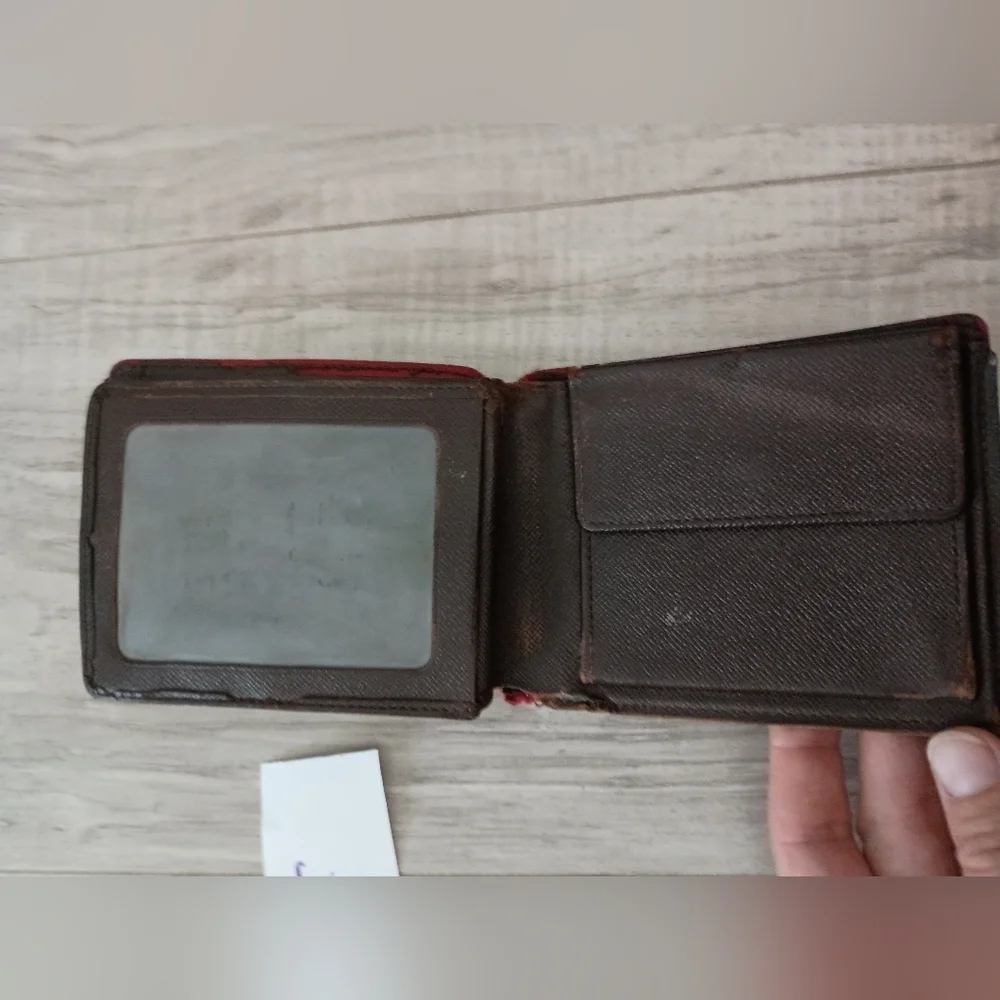 Vintage, Authentic Louis Vuitton Famier Ebene Mens Credit Wallet